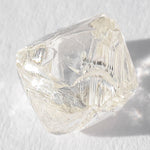 0.84 carat classic and nicely constructed octahedral rough diamond