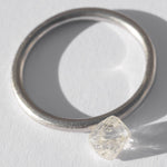 0.84 carat classic and nicely constructed octahedral rough diamond