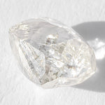 1.16 carat light and waterlike rough diamond dodecahedron
