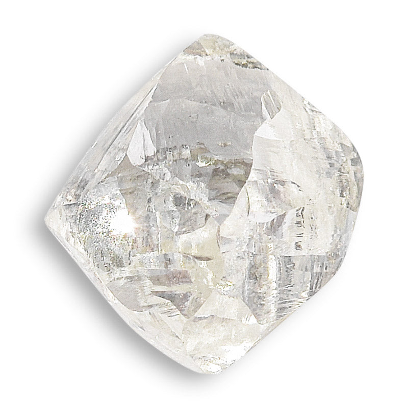 1.16 carat light and waterlike rough diamond dodecahedron