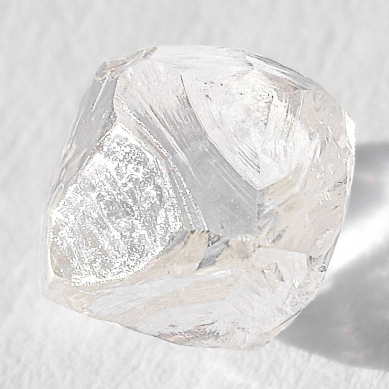 0.82 carat luminous rough diamond octahedron