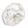 0.91 carat magnificent and animated raw diamond dodecahedron