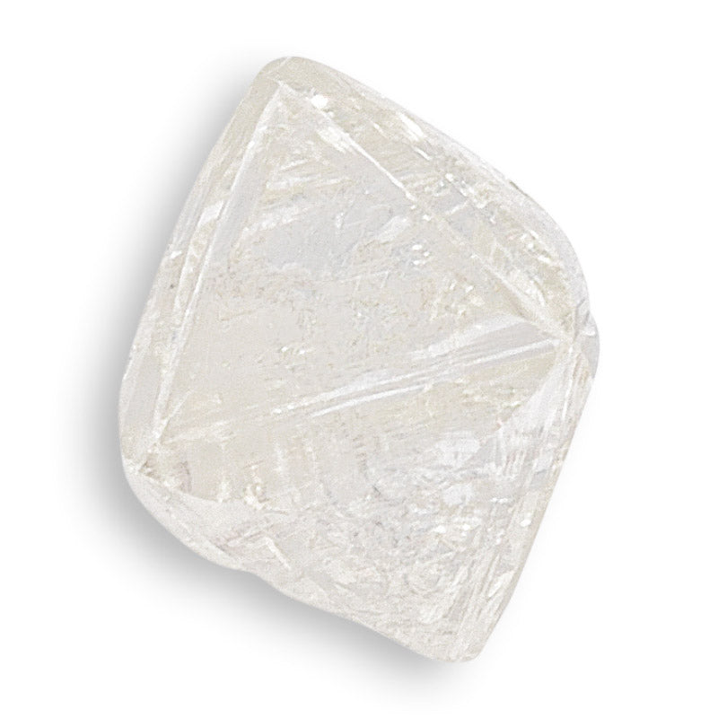 1.36 carat stunning and architectural raw diamond octahedron