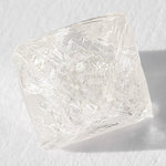 1.10 carat proportionate and classic raw diamond octahedron