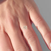 1.10 carat proportionate and classic raw diamond octahedron