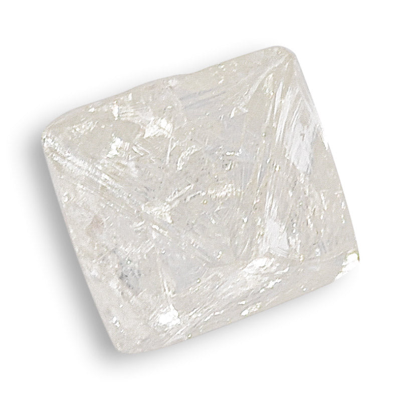 1.10 carat proportionate and classic raw diamond octahedron