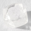 0.85 carat colorless and bright dodecahedral raw diamond