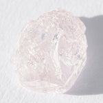 1.115 carat light purple-silver freeform raw diamond