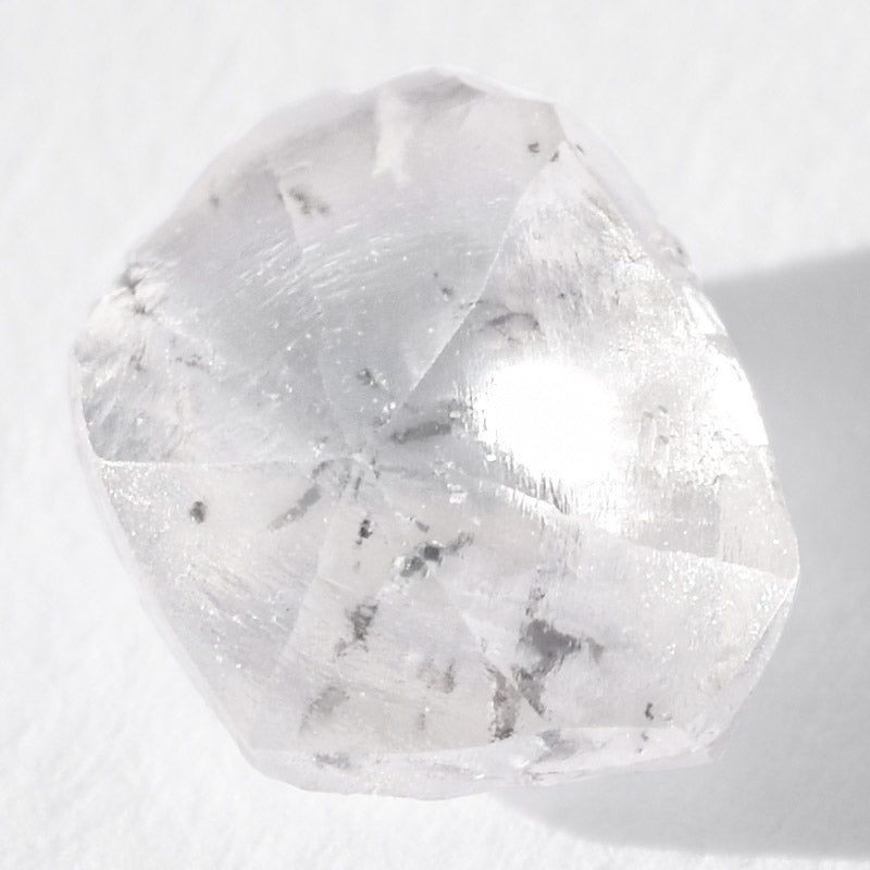 0.67 carat offset rhombododecahedral rough diamond