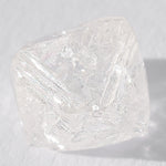 0.81 carat near perfect rough diamond octahedron