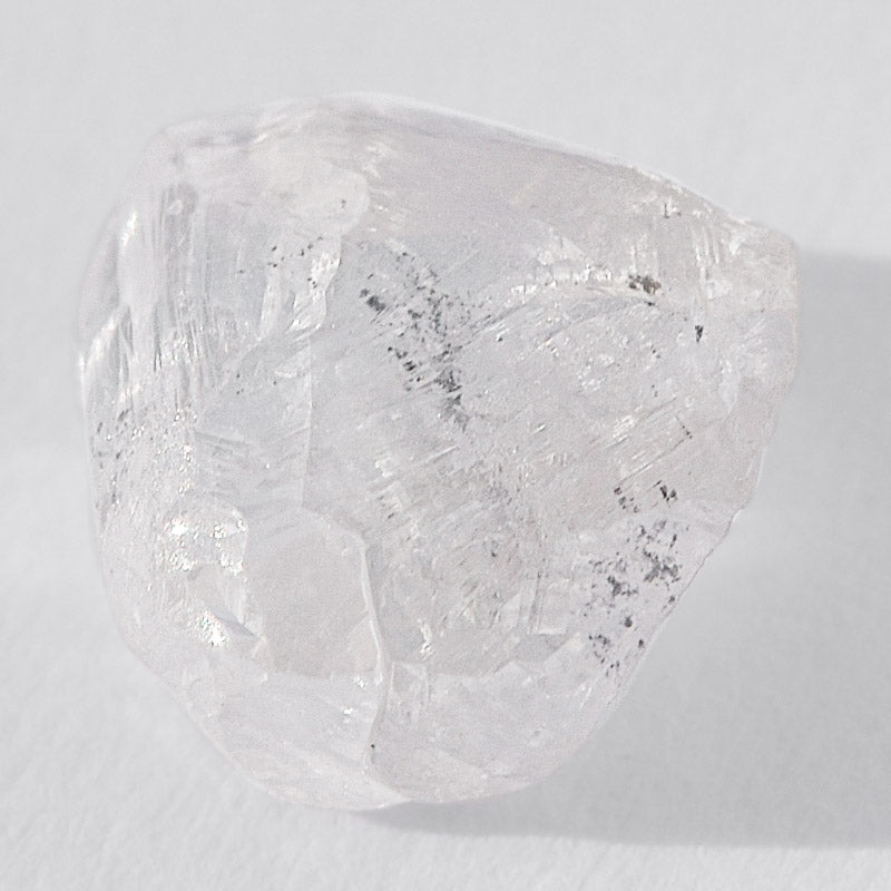 1.44 carat earthy two-toned triangular rough diamond