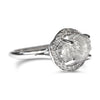 Hila Ring - A Raw Diamond Halo Engagement Ring