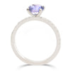 Lukot Ring with 6.3mm purple-blue sapphire