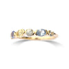The Aderet ring - a stacking ring made with multicolored mine-to-market sapphires