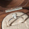 Shana Ring -  A square banded rough diamond engagement ring