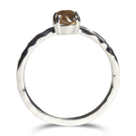 Sal Ring - A double pronged ring with a hammered band