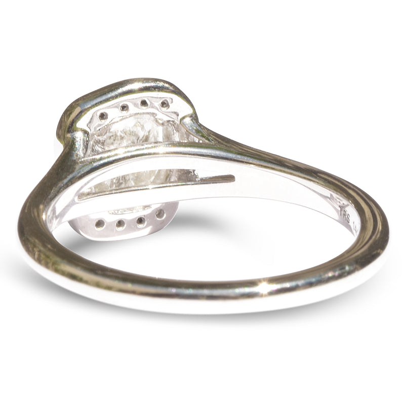 Hawla Rings Raw Diamond Halo Engagement Ring | Hila – The Raw Stone