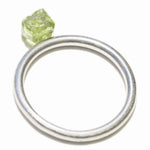 1.04 carat green raw diamond cube