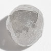 2.46 carat light silver sparkly demi-cut raw diamond