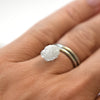 2.19 carat freeform and sparkly white rough diamond