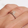 0.62 carat ethereal mermaid raw diamond triangular macle