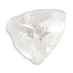 0.42 carat clean and effervescent raw diamond triangular macle