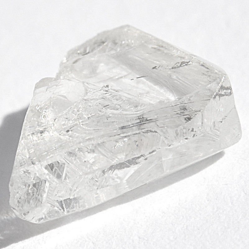 1.21 carat clear and crisp rough diamond natural triangle