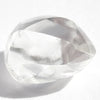 1.08 carat white and waterlike rough diamond dodecahedron