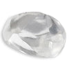 1.08 carat white and waterlike rough diamond dodecahedron