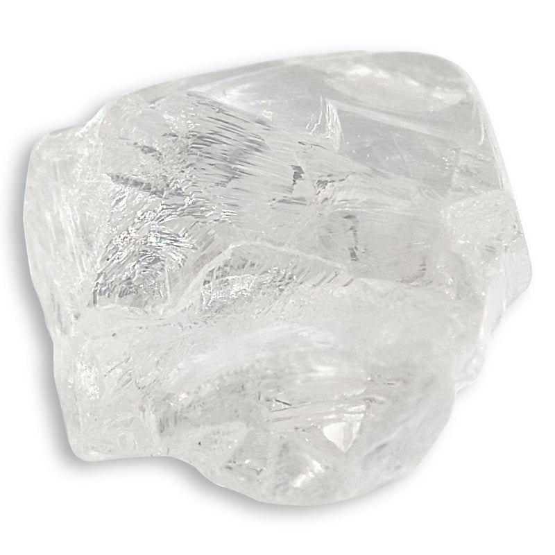 1.40 carat amazing nested and bright white triangular raw diamond