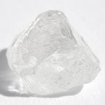 1.36 carat concentric triangular bright white rough diamond