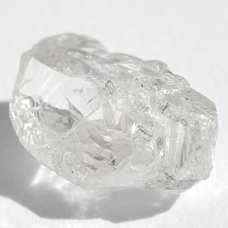 1.5 carat light filled and gemmy freeform rough diamond