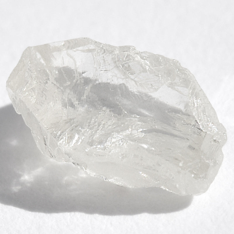 1.52 carat sun-filled, clean and clear freeform raw diamond