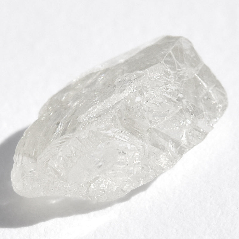 1.52 carat sun-filled, clean and clear freeform raw diamond
