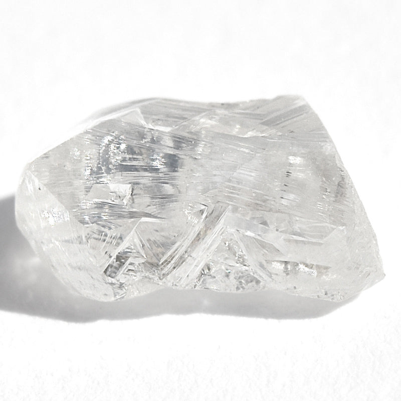 1.47 carat glacial and bright freeform rough diamond