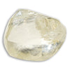 2.4 carat bright fancy yellow and very high quality rough diamond dodecahedron