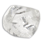 1.24 carat bright and sparkly raw diamond octahedron