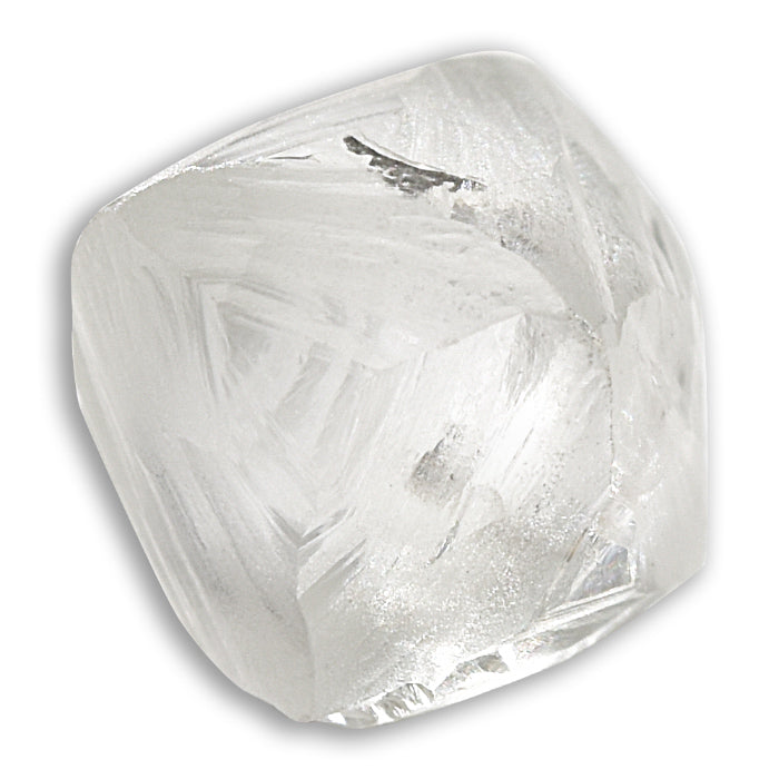 1.25 carat gorgeous, clean and clear rough diamond octahedron