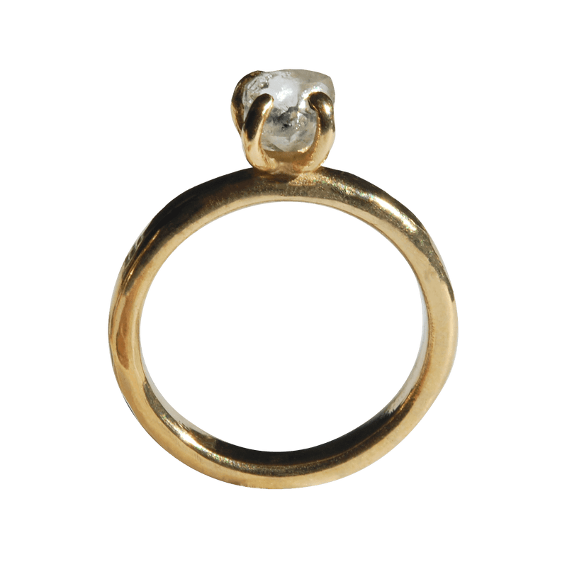 Arum Ring – Custom Raw Diamond Engagement Ring - The Raw Stone