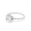 Evanim Ring - A raw diamond engagement ring with melee Rings The Raw Stone 