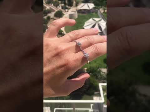 Video of Magen Ring - A criss-cross or basket style rough diamond engagement ring