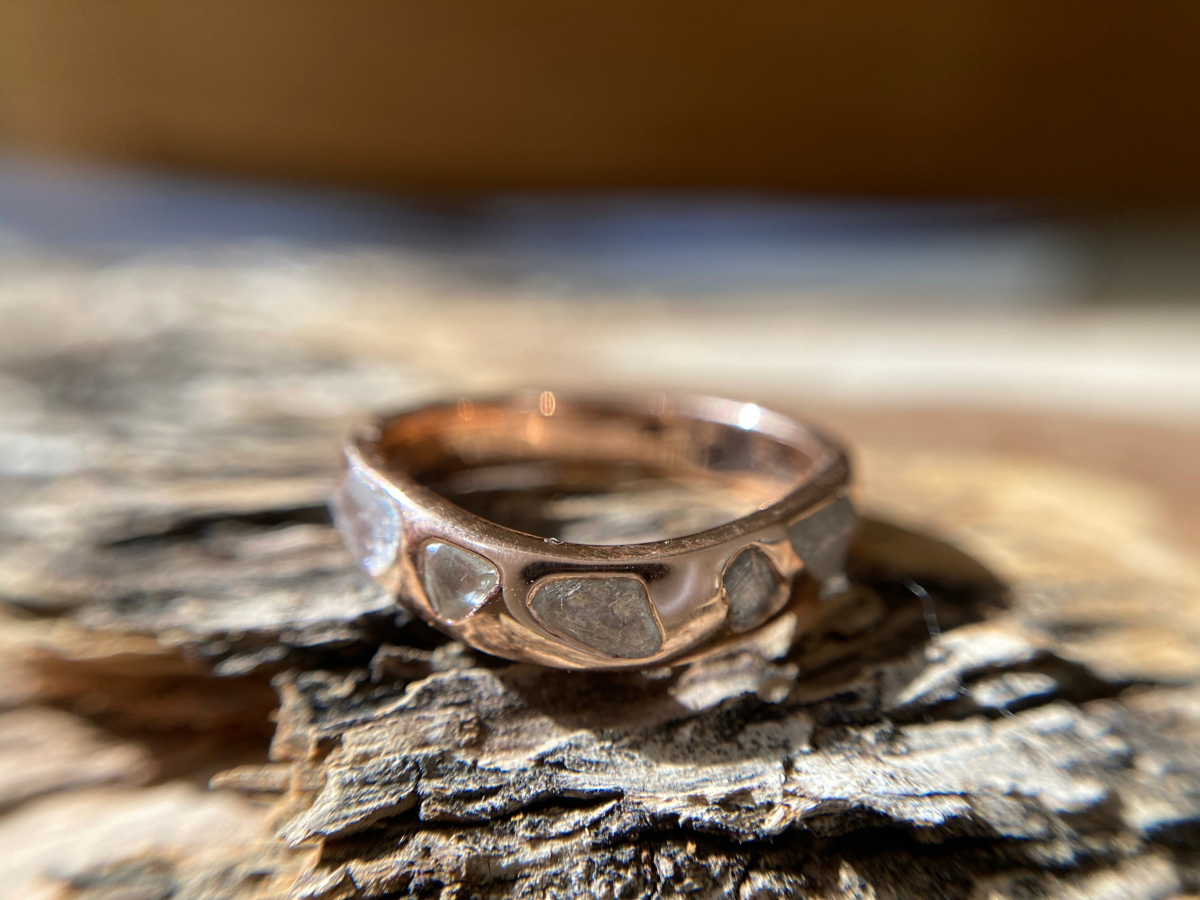 Glacier Raw Diamond Band - Customizable - Ring Design for Ring Builder