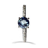 Lukot Ring - A four-pronged sapphire engagement ring Rings The Raw Stone 