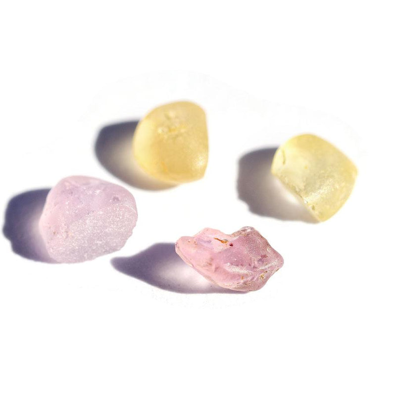 Raw Sapphire Parcel - Pinks and Yellows cut Australia 