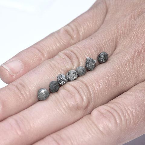 Round Moonlike Raw Diamonds - we pick one piece from the parcel for you - Average 1.0 carat each Raw Diamond South Africa 