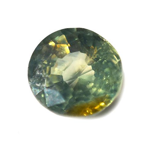 Round Responsibly Sourced Green Ceylon Sapphire 0.60 carats cut Sri Lanka 