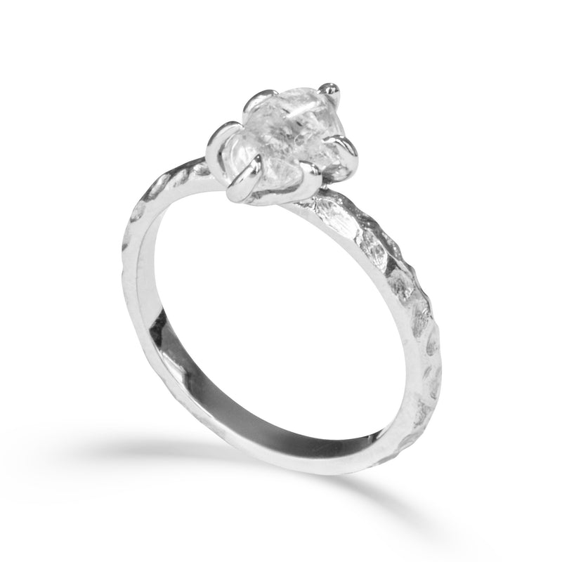 Ruah Ring - A natural raw diamond  engagement ring