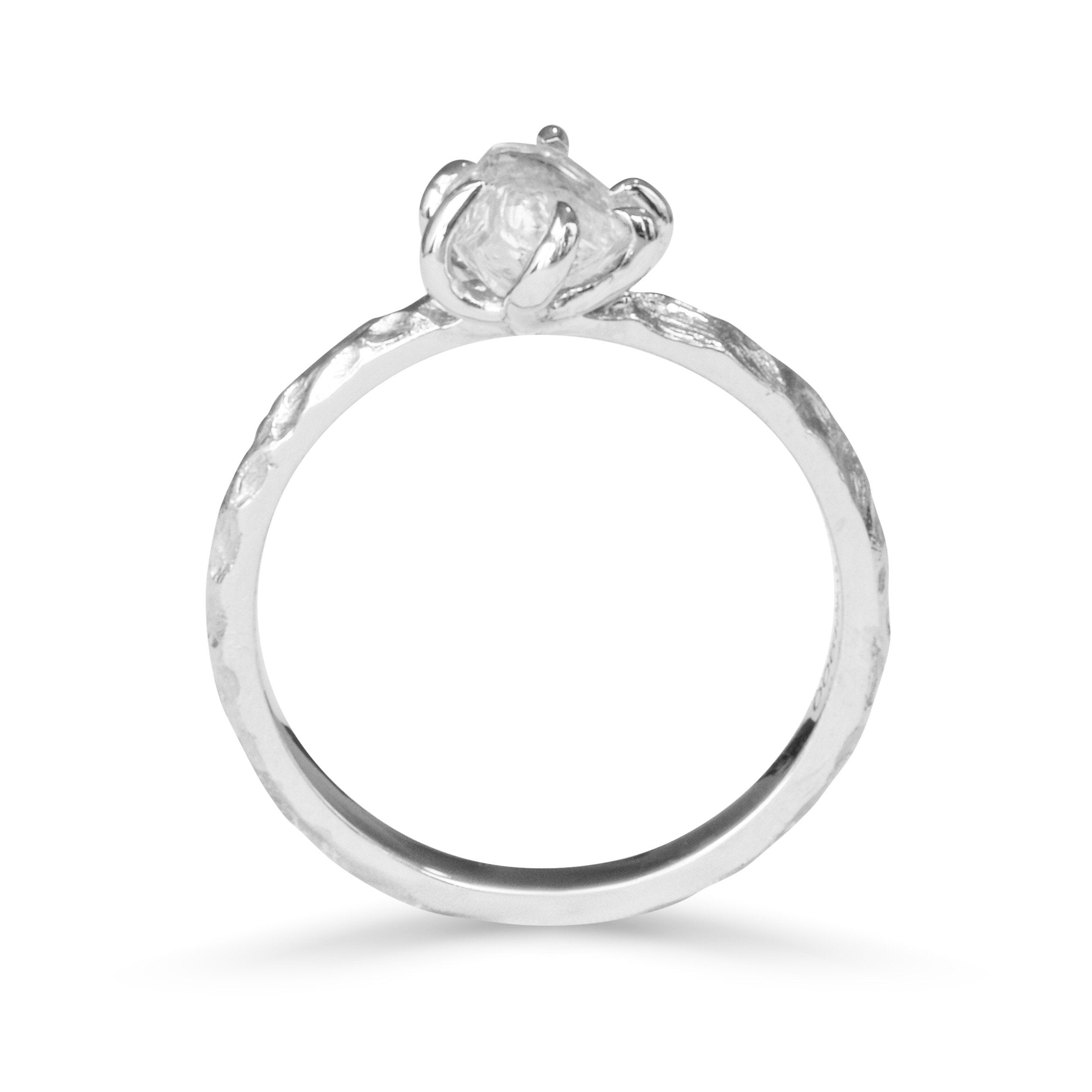 Ruah Ring - A natural raw diamond engagement ring