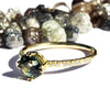 The Hodaya model with 6mm multi-green ceylon sapphire Rings The Raw Stone 